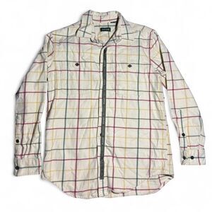 Orvis Perfect Flannel Plaid Button Down Shirt Men's Medium Outdoor Fly Fishing